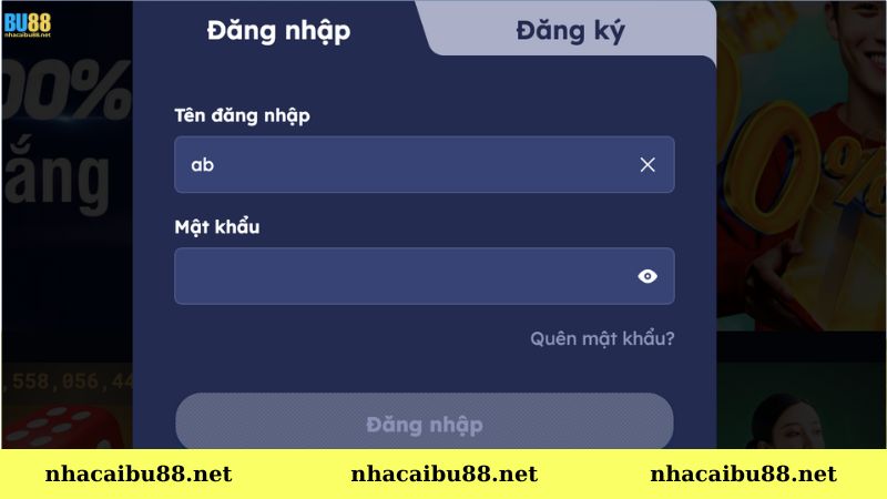 Các bước đăng nhập BU88 nhanh chóng