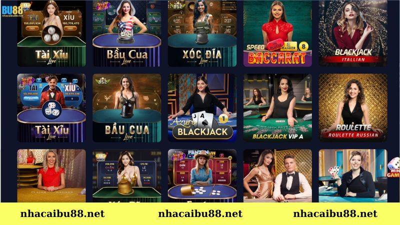 Kho game Live Casino đa dạng & phong phú